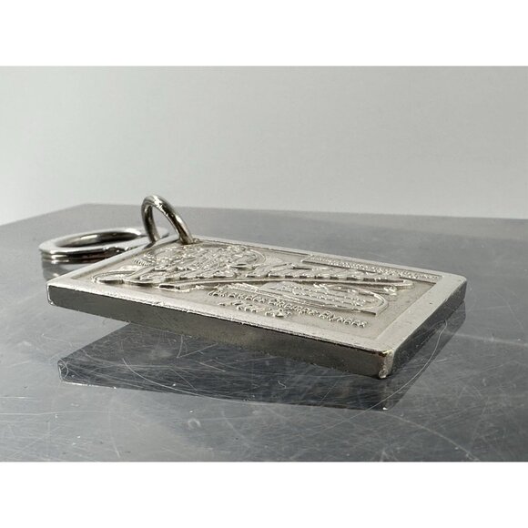 LOUIS VUITTON M65374 Porte Cles Jean Bag Charm Key Holder Metal Silver (K) - Picture 4 of 11